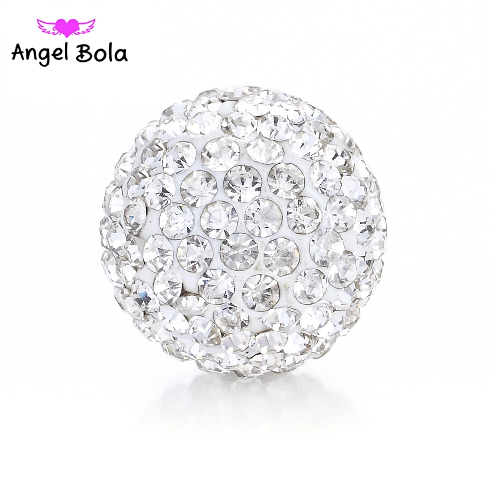 16 мм 8 цветов стразы Хрустальный шар Ангел для клетки кулон ожерелье бола