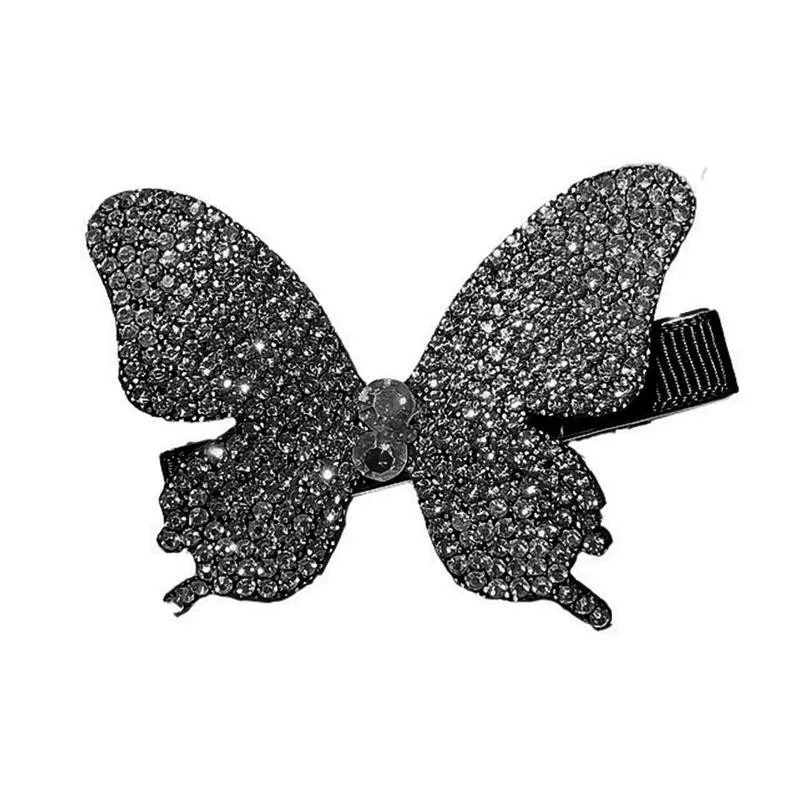 

1pcs Fashion Women Hairpin Rhinestone Butterfly Hair Clip Headwear Girls Butterfly Side Bangs Hair Clip Hairpin Hair Accessories