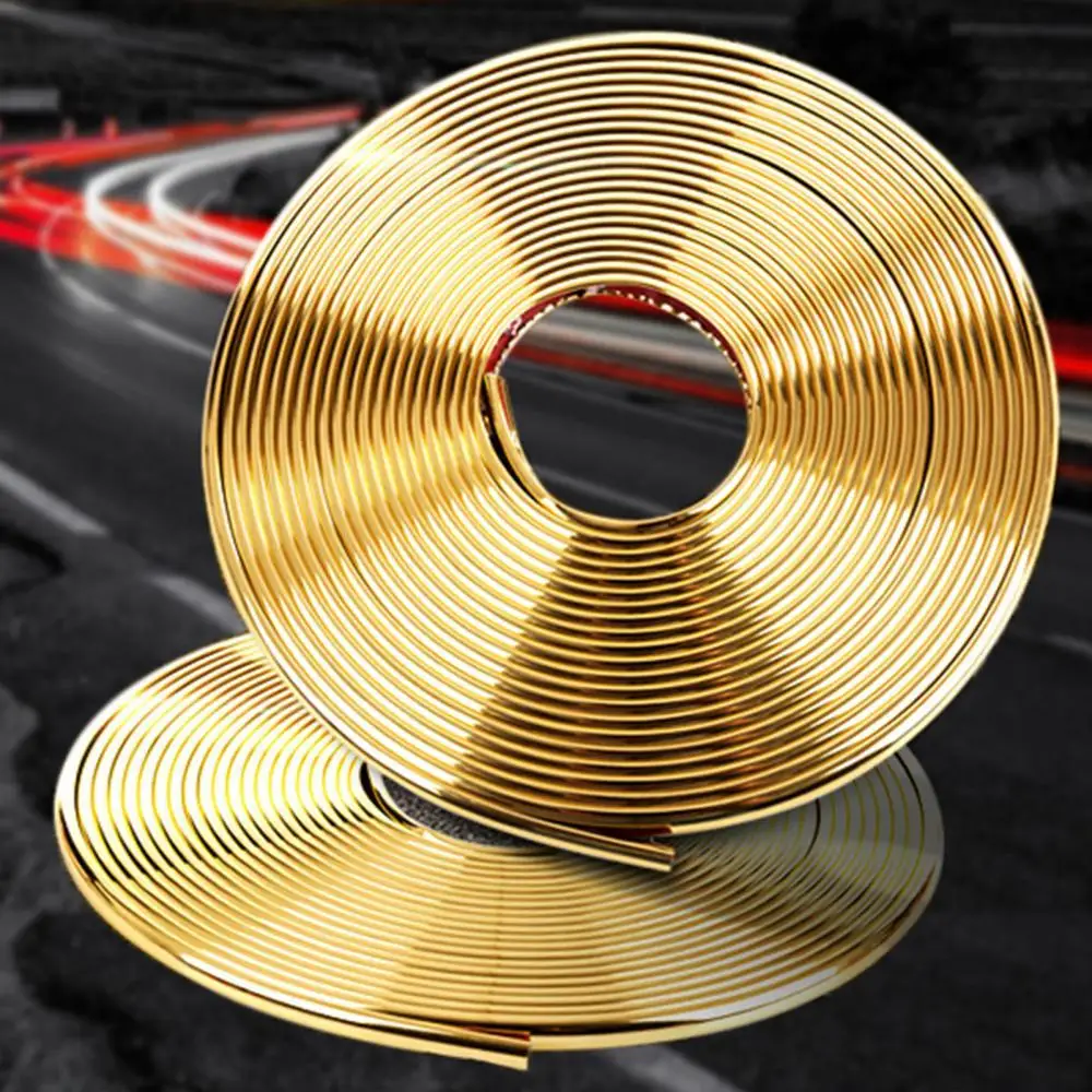 

8M Car Stickers Car Vehicle Color Wheel Edge Rims Protectors Decor Strip Tire Guard Line Rubber Moulding Trim Tire Protection