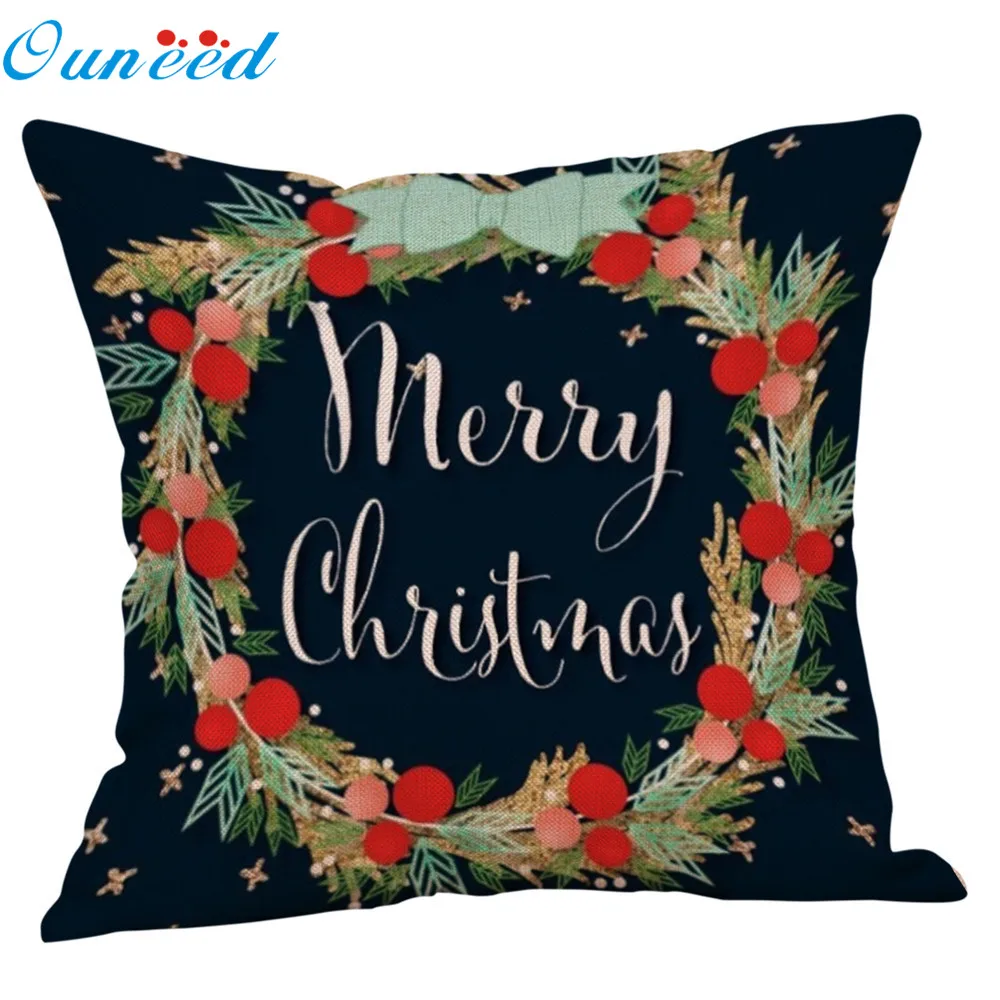 Ouneed Чехлы милый красивый венок Подушка Чехол Творческие буквы вечерние подушки