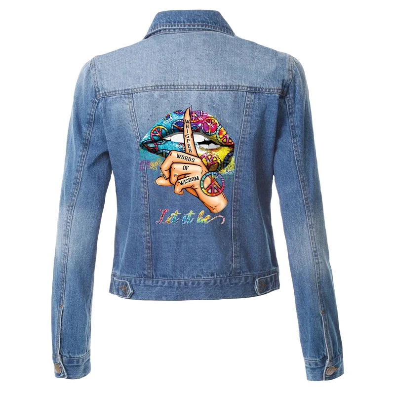 Нашивки для губ с леопардовым принтом одежды термотрансферные термонаклейки