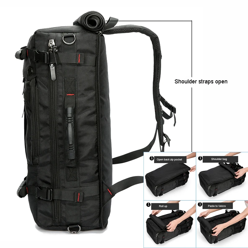 Yufang мужские дорожные сумки большой емкости багажный рюкзак для мужчин холст