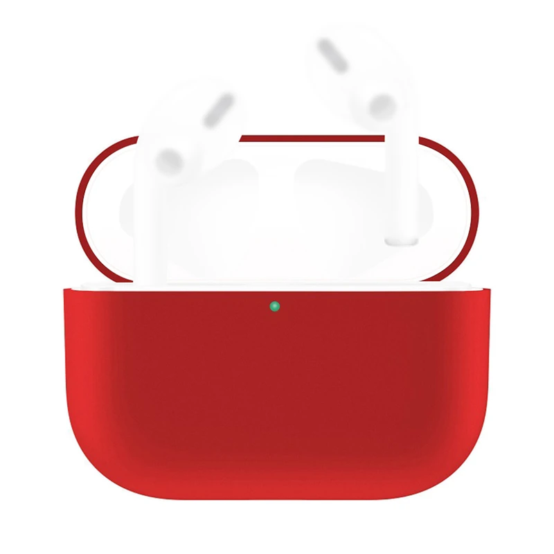 Водонепроницаемый сплошной цвет чехол для наушников AirPods Pro 2019 беспроводной