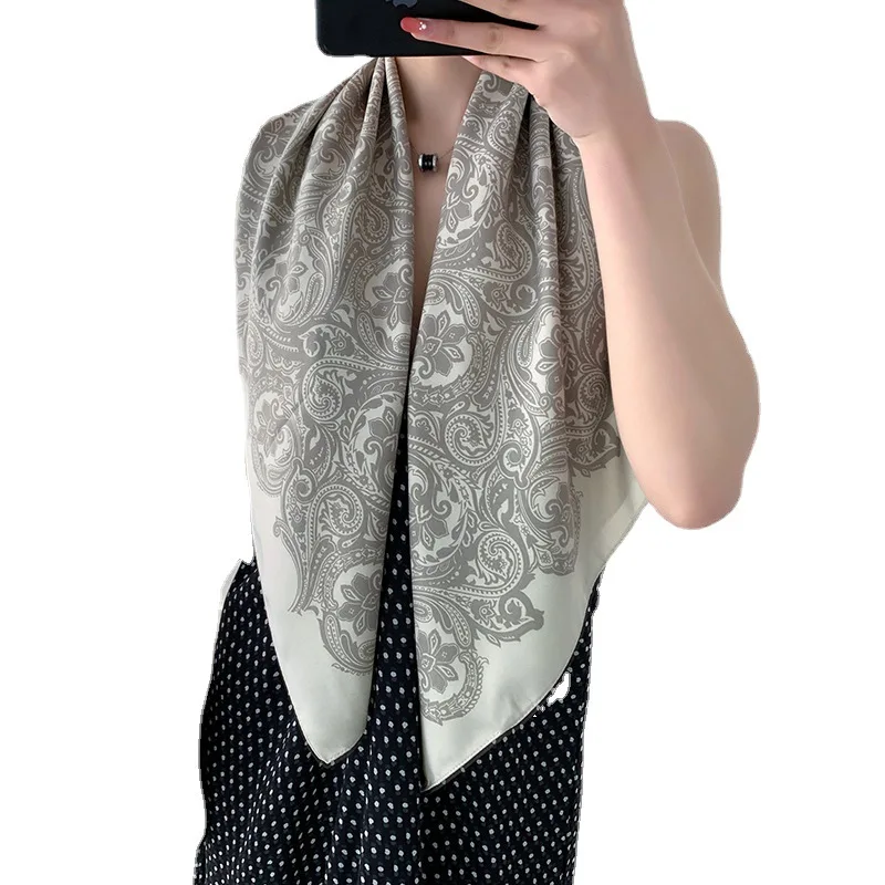 

Mulberry Scarf Women Silk Scarf Luxury Shawl Scarves Beach Cover-ups Bandana Hijabs Bufand de seda Foulard en soie solar playa
