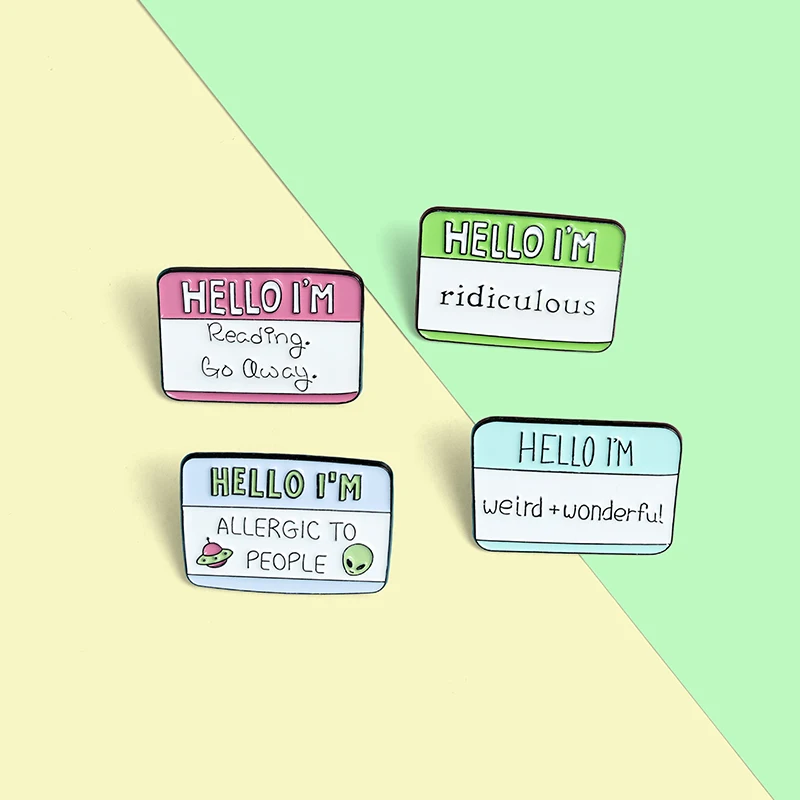 Забавные эмалированные булавки с цитатами юмор броши для рюкзака одежды лацкана