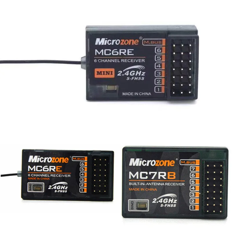 

1 шт. MicroZone MC6RE MC7RB MC6RE мини-приемник 6CH для MicroZone MC6C 2,4G 6CH контроллер передатчик для телефона
