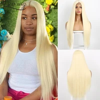 is a wig long straight synthetic wigs 60 613 blonde purple brown cosplay wigs for black women middle part natural looking hairs