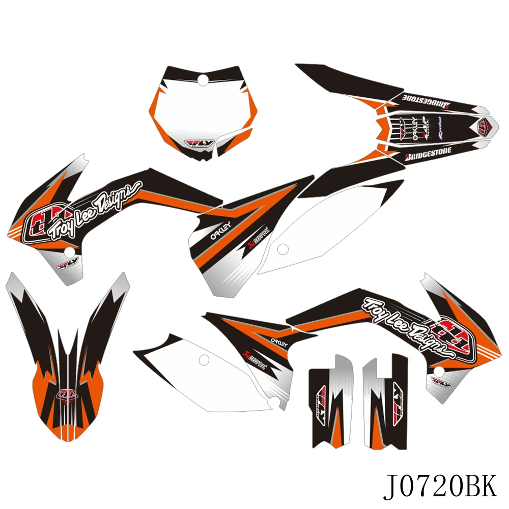 

Full Graphics Decals Stickers Motorcycle Background Custom Number Name For KTM SX85 SX 85 2013 2014 2015 2016 2017