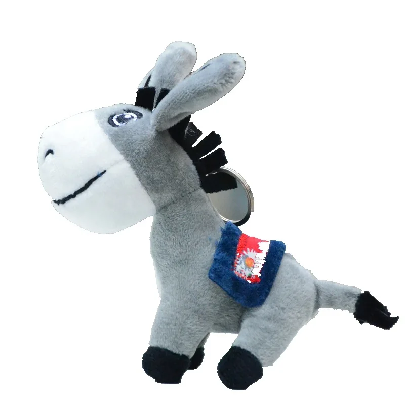 

10 шт., миниатюрный плюшевый брелок для ключей, 14 см