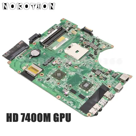 Материнская плата NOKOTION для ноутбука Toshiba Satellite L750D L755D, материнская плата FS1 DDR3 HD7400M A000081310 DA0BLFMB6E0