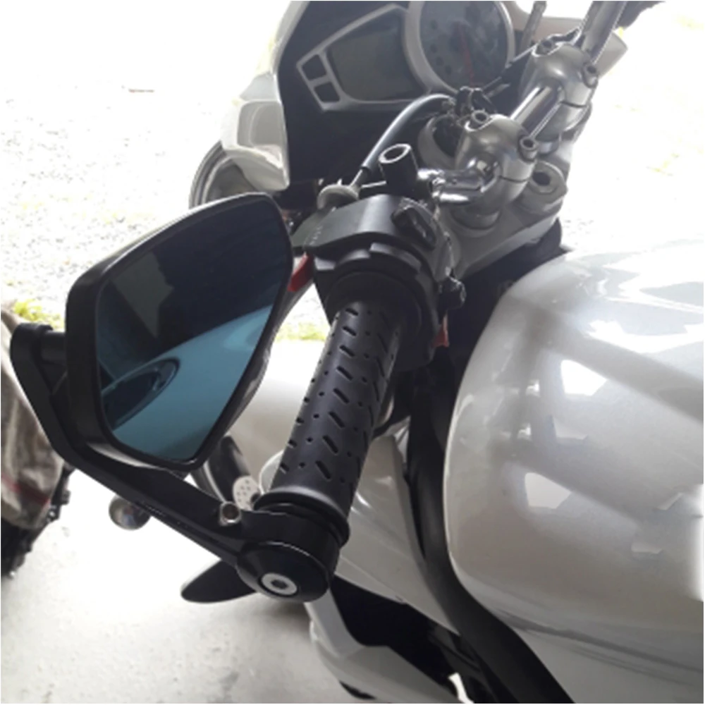 Универсальный мотоцикл Ручка Бар Конец Зеркало Черный 7/8 &quot22 мм для Suzuki yamaha Honda