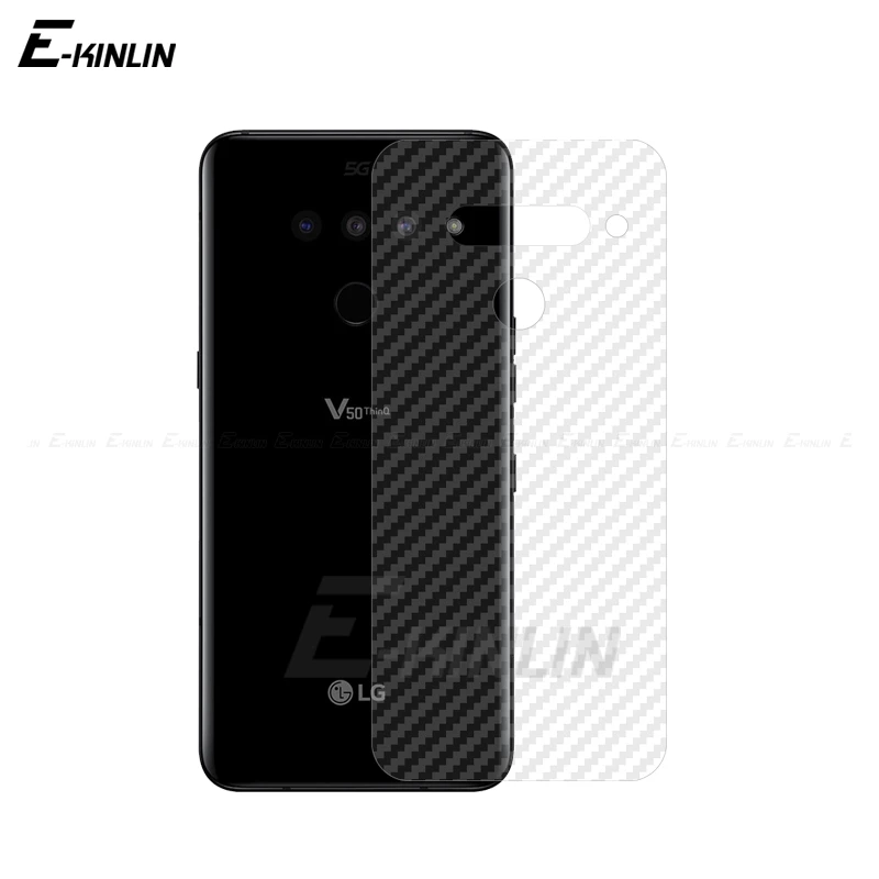Прозрачная мягкая защитная пленка из углеродного волокна для LG G7 G8X ThinQ G6 V50S V50 5G V40 V30 V30S Plus защита заднего экрана без стекла