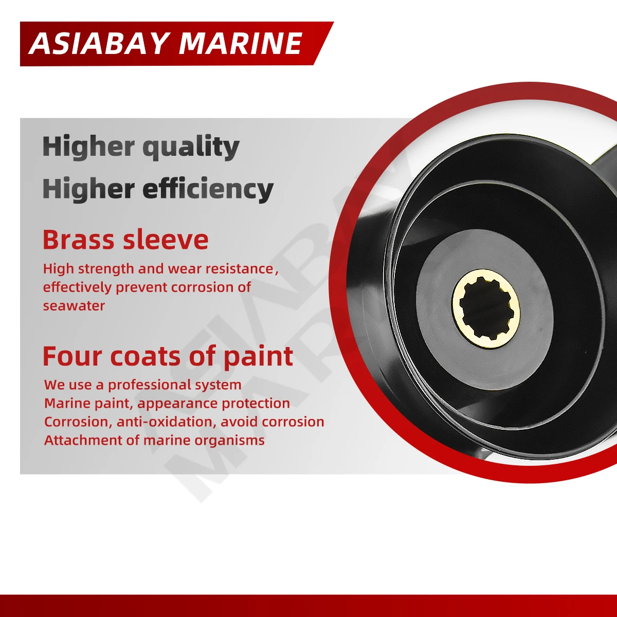 3-лопастной винт 9 9x10 Морской Пропеллер из алюминиевого сплава для Tohatsu Mercury Nissan