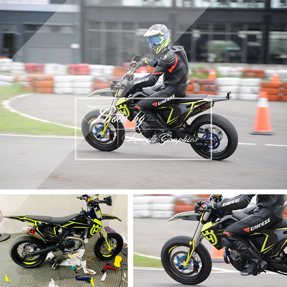 Кунг-фу графика пользовательские наклейки комплект для Husqvarna TC FC TX FX FS TE FE 125 150i 250 250i 300 300i 350 450 501