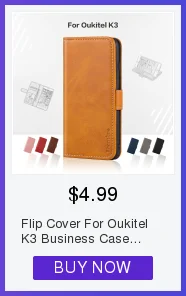 Чехол для телефона из искусственной кожи для Oukitel K3, деловой чехол для Oukitel K3, чехол-книжка, Мягкая силиконовая задняя крышка