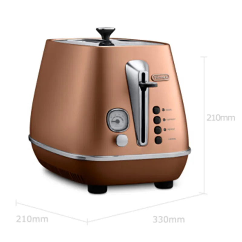 Delonghi металлический корпус полностью автоматический 2 планшета тостер хлебопечка вертел драйвер машина для завтрака различные выпечки одна кнопка размораживание