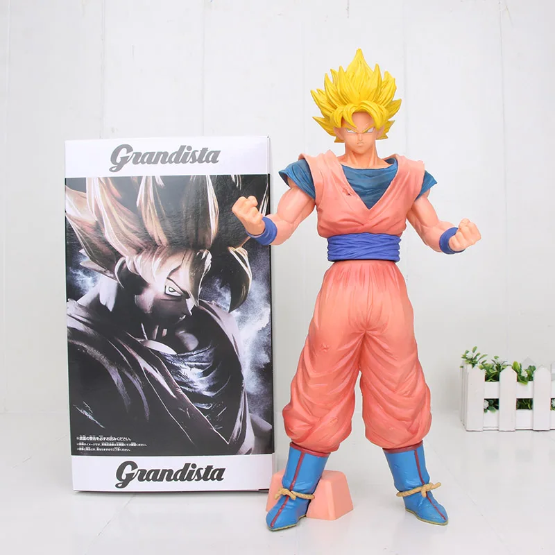 Dragon Ball Z грандиста фигурка Супер Saiyan Сон Гоку манга размеры Драконий жемчуг Вегета мультфильм цвет ПВХ фигурка игрушки - Цвет: Бургундия