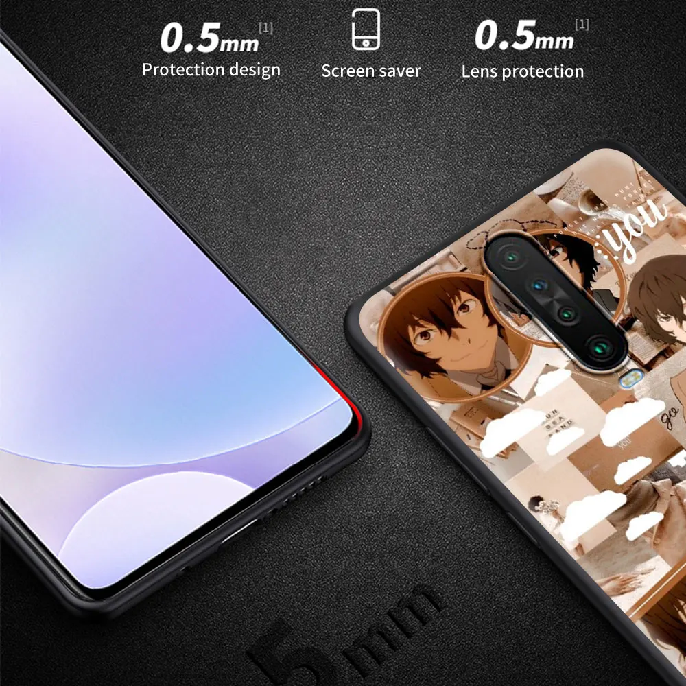 Bungo Stray Dog Anime Silicone Case Coque For Xiaomi Redmi Note 9S 9 8 Pro 8T 8 8A 9A 9C 9i 7 7A K40 6A Back Cover Funda Capa