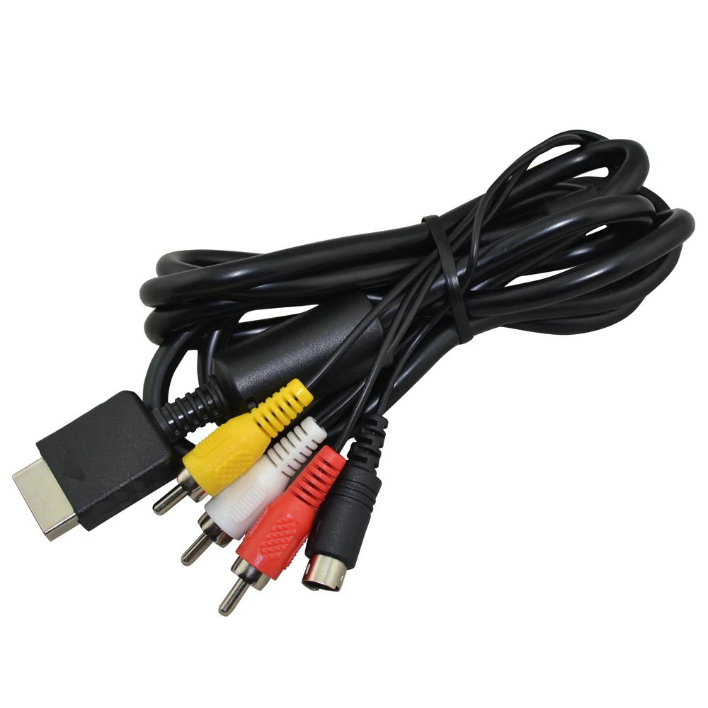 

100PCS High Quality S-Video AV Cable for PS2 for PS3