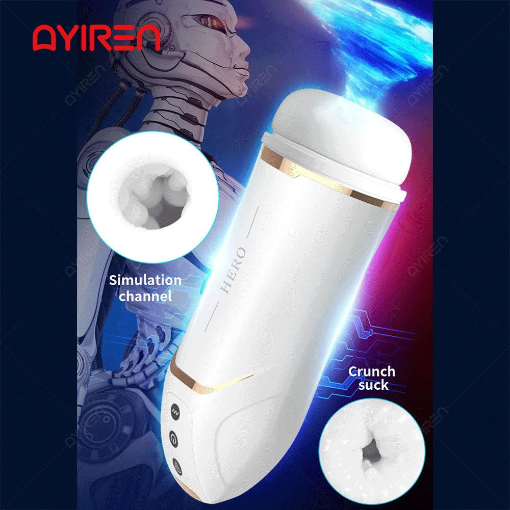 Автоматические Вибраторы AYIREN для мужчин мужские мастурбаторы зажим сила сосания
