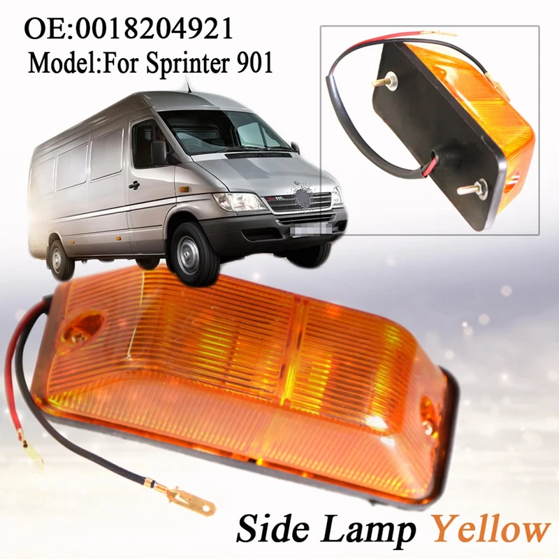 

2 Pcs Side Wing Repeater Lamp Led Side Marker Turn Signal Light for Mercedes Sprinter 1995-2012 A0018204921