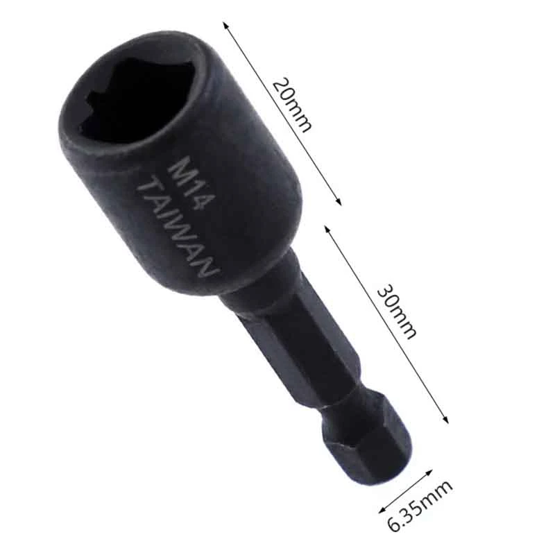 

1 Set of 8 Tap Socket Chuck Wrench 1/4 Hexagon Handle Female Thread Back Thread Tapping Socket 4M-16M