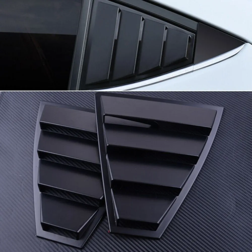 

2 PCS Rear Quarter Side Window Louvers Vent Cover Panel Trim Fit For Hyundai Elantra 2017 2018 2019