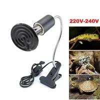 infrared pet heating lamp ceramic 220v light bulb brooder chickens reptile lamps 50w 75w 100w 150w 200w kit with clip holder c1
