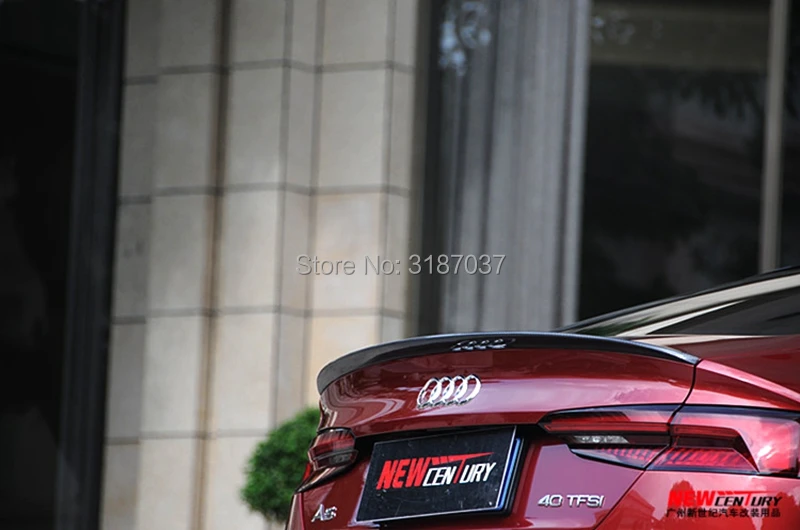 Для Audi A5 4 Двери Седан углеродного волокна задний спойлер на крышу крыло багажника губы загрузки крышка автомобиля Стайлинг