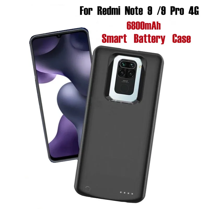 

Чехол для Xiaomi Redmi Note 9 4G, 6800 мАч