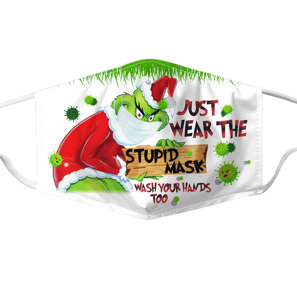 Новинка 2021 Рождественская 3D печать палантин маска унисекс для взрослых