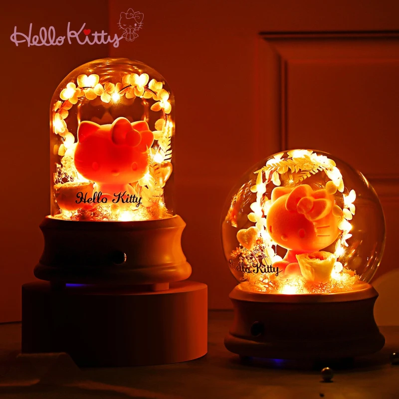 Новинка Япония Hello Kitty прессованный свежий цветок Bluetooth беспроводной динамик