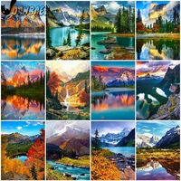 diamond painting abstract mountain scenery 5d diy wall art forest diamond embroidery inlaid home room decoration accessories