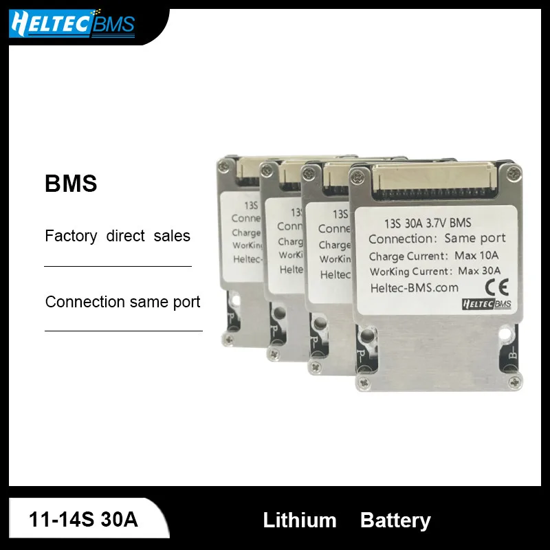 Балансировочная плата Heltec 20A 30A 48V BMS 24V 6S 7S 8S 11S 12S 13S 14S для электрического