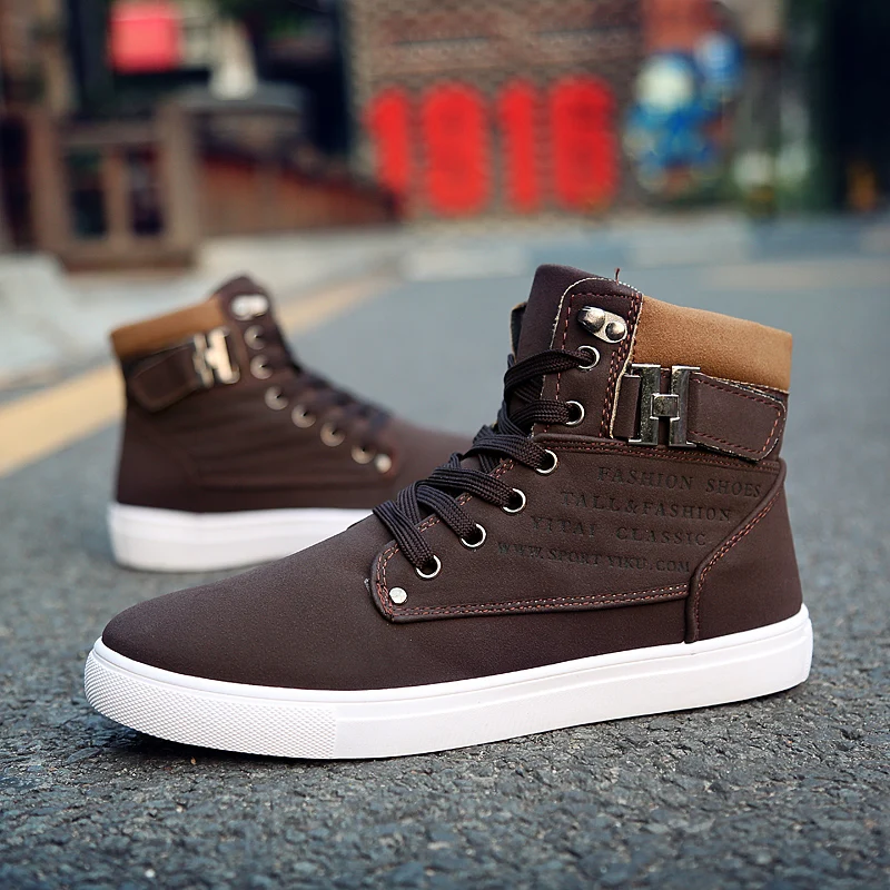 

botas informales zapatos home de sports man men cuero sapato causal shoe fashion casual hot mens boots sneakers western spring