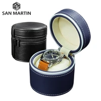 san martin leather high end portable watch box small travel storage box gift box display package boxes