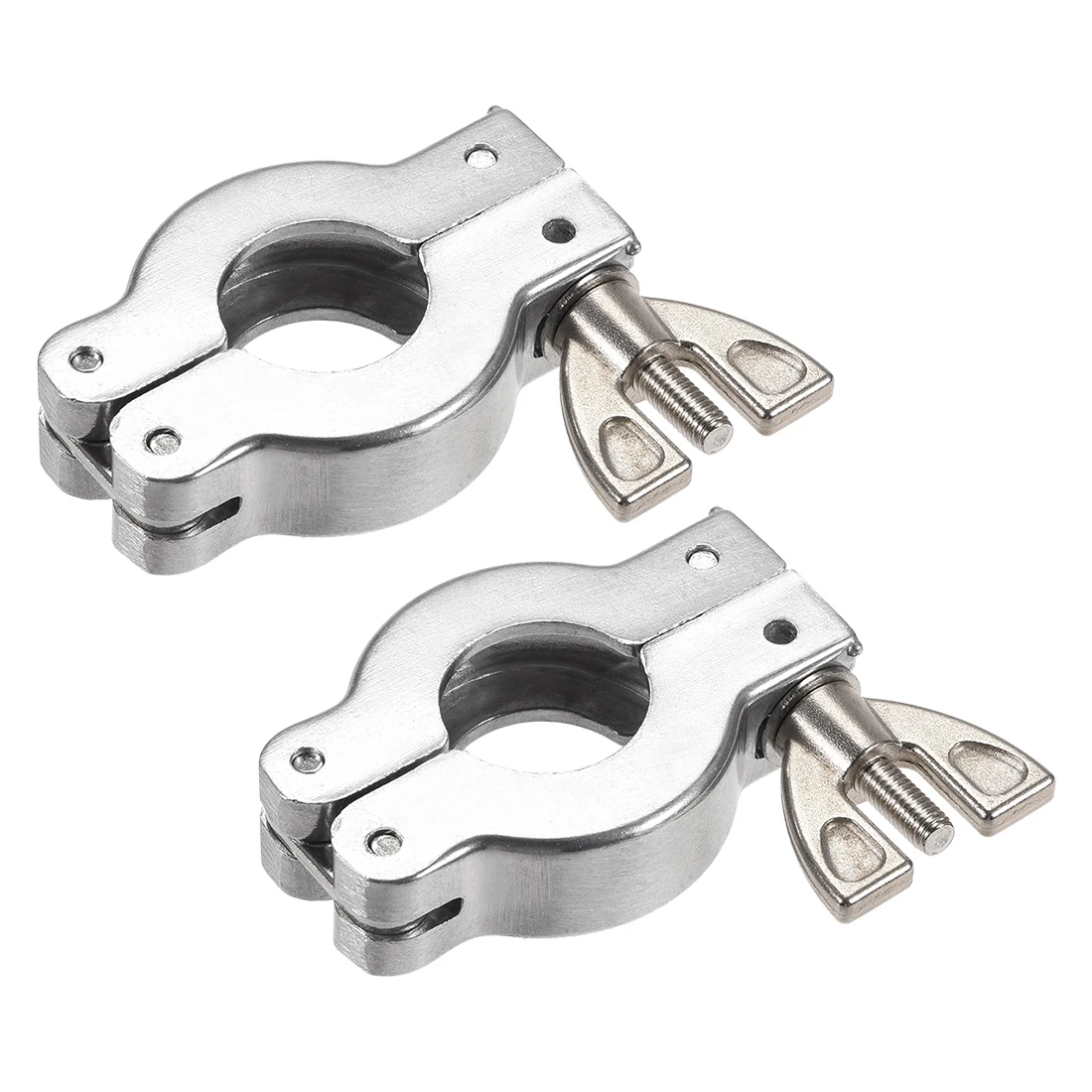 

uxcell 2 Pcs Sanitary Tri-Clamp 41mm x 21mm Single Pin Tri Clamp Wing Nut for Ferrule TC