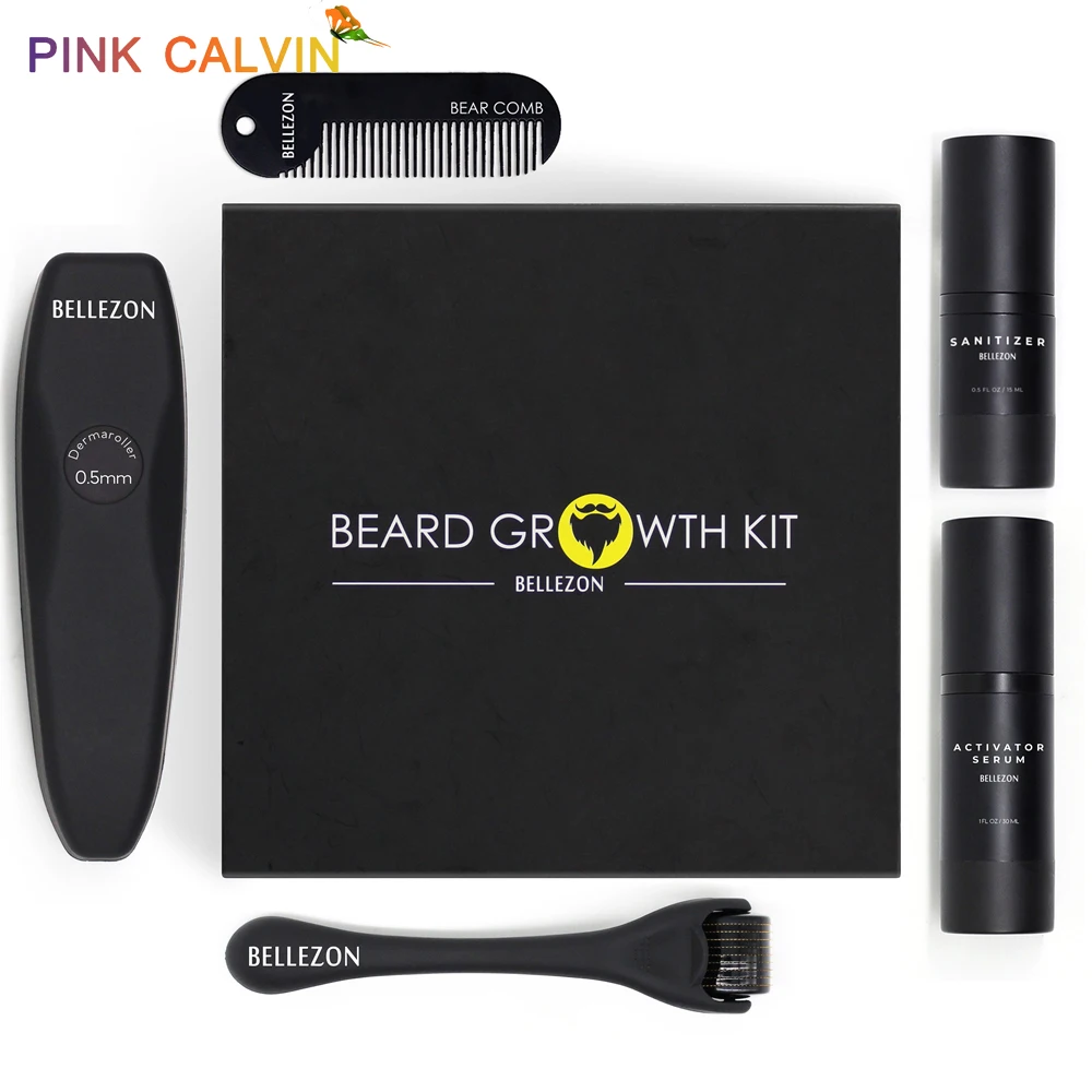 4 шт./компл. мужской набор для роста бороды Усилитель волос утолщенное масло