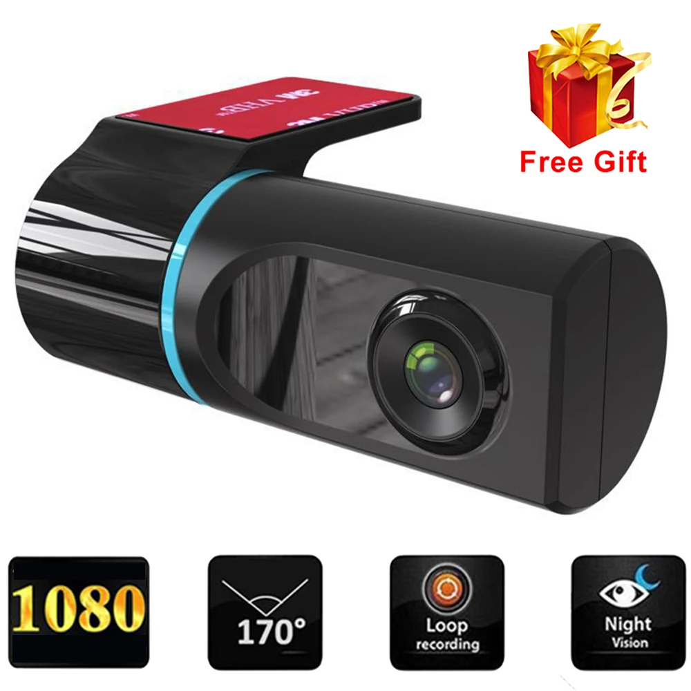 Мини Автомобильный видеорегистратор Vedio 1080P DVR ADAS Dash Camera Car Recorder DashCam для Android