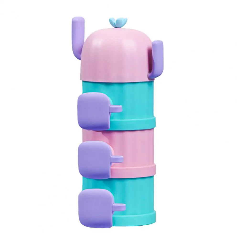 Dispensador de leche en polvo de 3 capas, contenedor de alimentos multifuncional, sin BPA, para aperitivos, almacenamiento de alimentos para beb&eacute;s-1