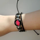 Аниме красное облако Знак браслет Многослойный кожаный плетеный браслет для женщин и мужчин аксессуары косплей модный реквизит