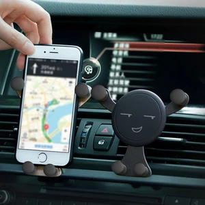 auto interior accessories 3 colors universal car gravity bracket air vent phone holder cartoon for mobile phone gps popsocket free global shipping