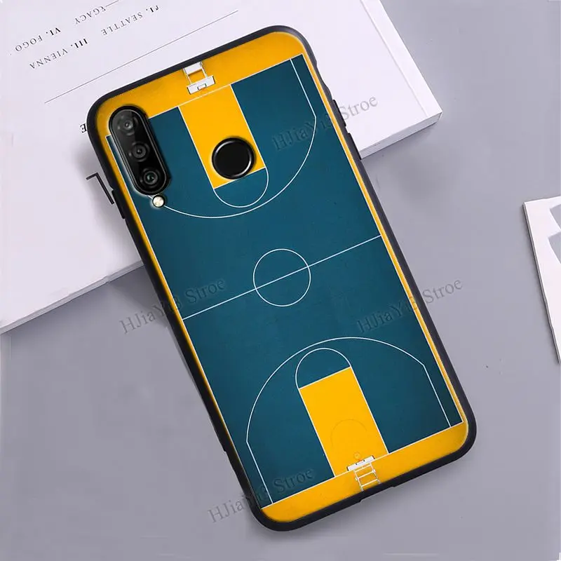 Чехол для телефона с баскетбольной площадкой Huawei P30 Lite Mate 20 P20 P40 Pro P Smart 2019 Z Nova 5T Honor