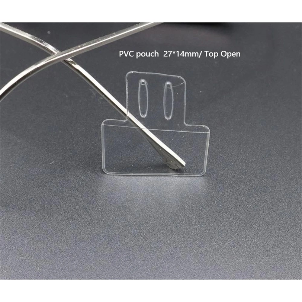 Optical Tag Clear Vinyl Sleeve Slip-on Eyeglasses Price Tags Jewelry Label Pvc Pouch Envelope Sheet Frame Card Protector Holder | Дом и сад
