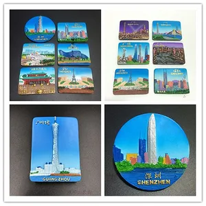 3D магниты на холодильник ручной работы BABELEMI, Китай, Пекин, Шэньчжэнь, Гуанчжоу, туристический сувенир, наклейка