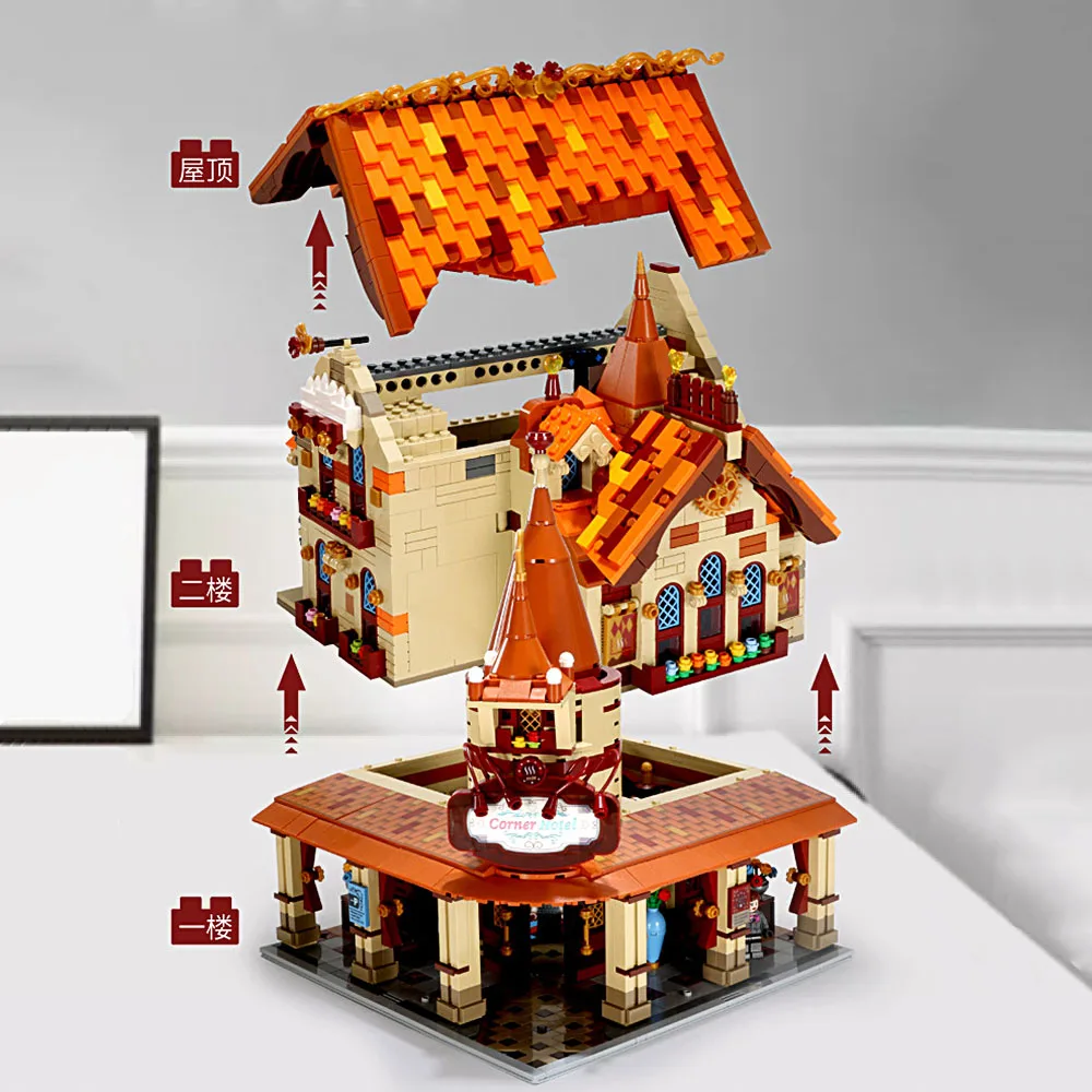 

Creator Expert Moc Bricks City Street View Model Building Blocks Corner Hotel Moc Bricks 3280Pcs DG2003 Toys Modular Bricks