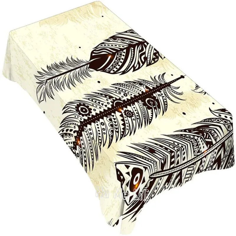 

Декоративная прямоугольная скатерть от Ho Me Lili, Ловец снов, чехол с перьями для столовой, барбекю, пикника