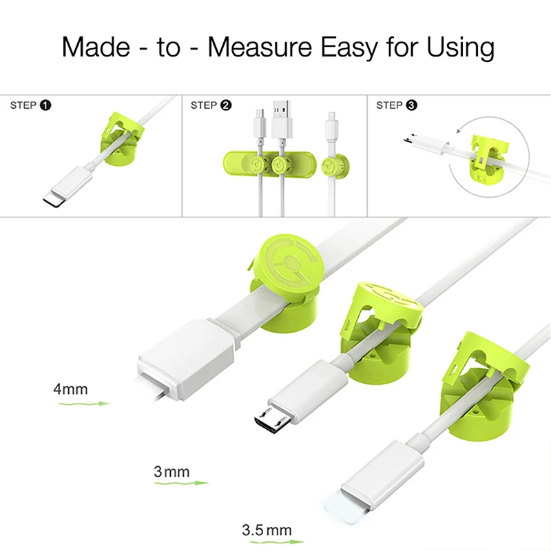 magnetic cable organizer winder mouse wire desk wall holder earphone cord protector mobile phone usb data cables management clip free global shipping
