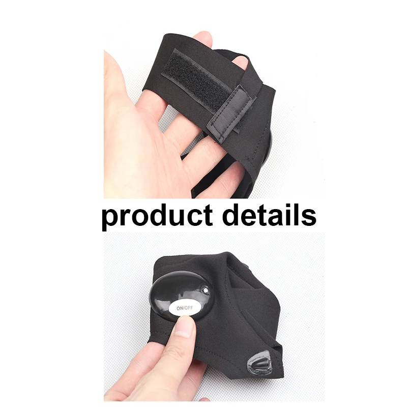 Перчатки рыболовные без пальцев водонепроницаемые со светодиодный Ной