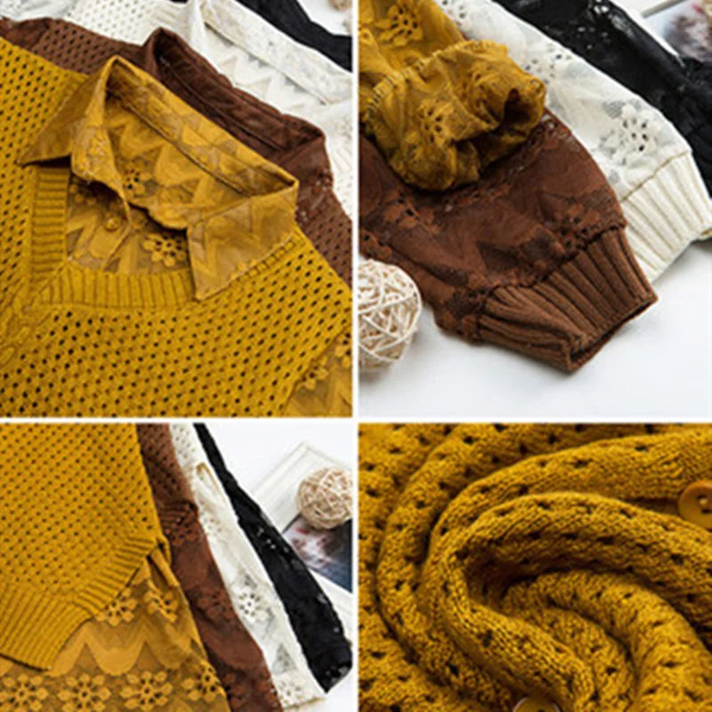 Весенне-осенний стиль 2 шт./компл. вязаный свитер пуловер Женский Повседневный